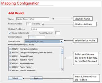 BASgateway Config Screen