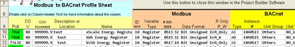 Modbus Mapping Example