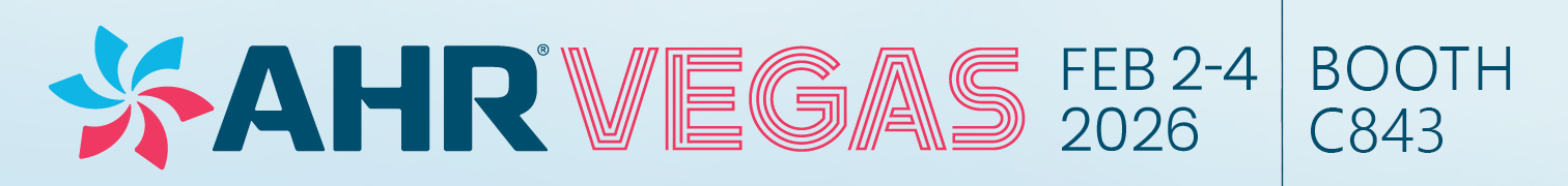 AHR 2026 logo with booth c843